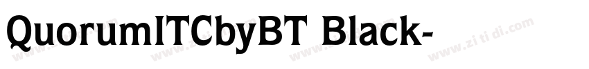QuorumITCbyBT Black字体转换 QuorumITCbyBT Black字体转换